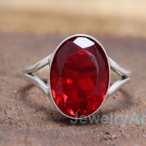Ruby Ring, Ruby Silver Ring, Handmade Ring, Christmas Gift, Wedding Ring for women Gemstone Ring, 925 Silver Ring, Women Ring, Gift For Her