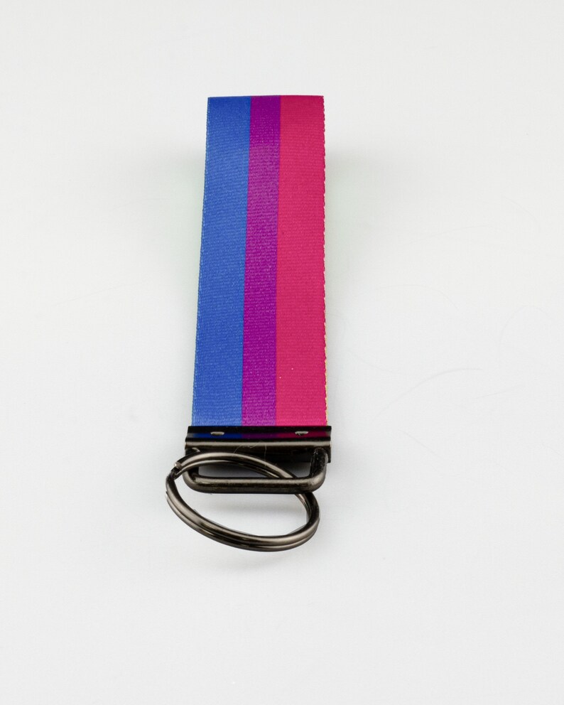 Bisexual Keychain Bisexual Flag Love is Love Wristlet Keychain Bisexual Pride Resist and Persist