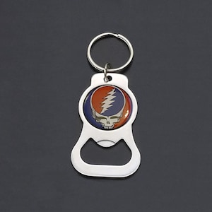 GD Stealie Logo Stainless Steel Keychain Bottle Opener