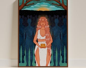 Heilungsdruck - Sacred Altar Art, Göttin, Affirmation, Selbstliebe, spirituelle Wanddekoration