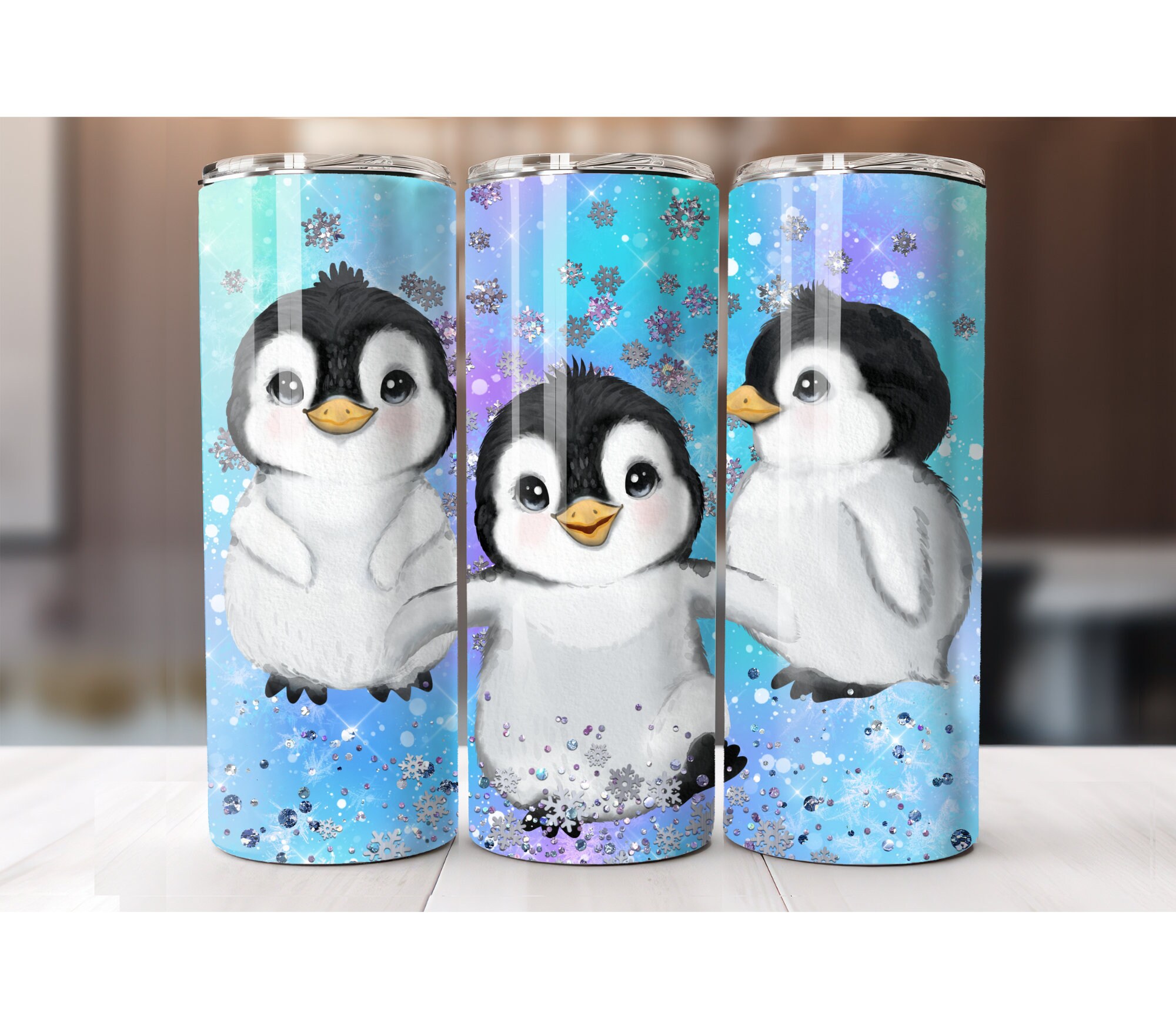 ☆ゆー之助☆【新品】PENGUIN ベスト&モックネックセット Cute Penguin Tumbler, Tumbler Cup, 20oz Stainless Steel Cup With