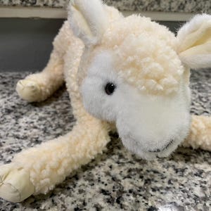 Folkmanis Folktails Puppet LAMB SHEEP Fluffy Lamb Hand Puppet Sherpa Sheep 12 inch puppet