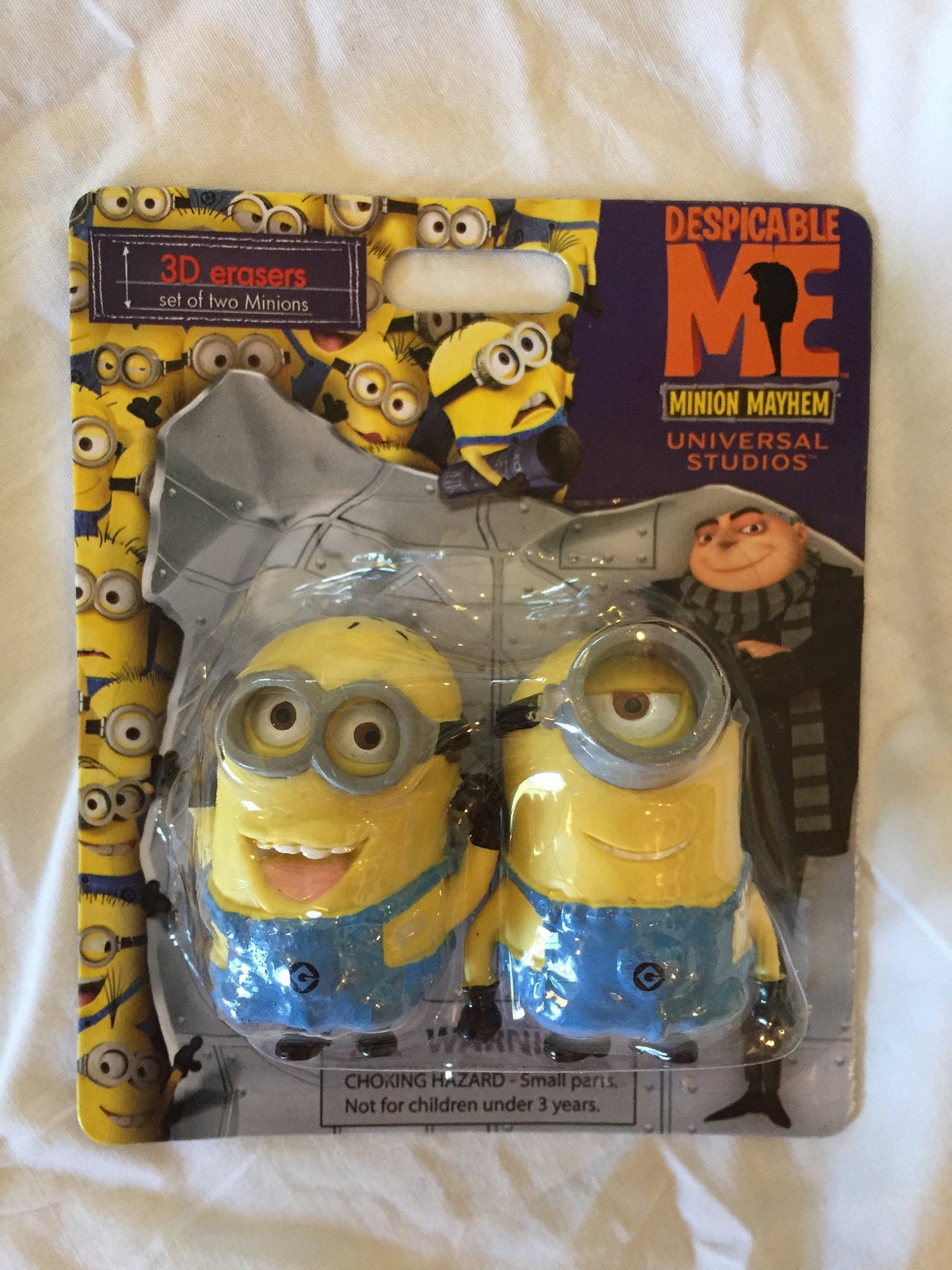 Despicable Me / Minion Mayhem ERASERS Dave y Stuart Eraser Etsy