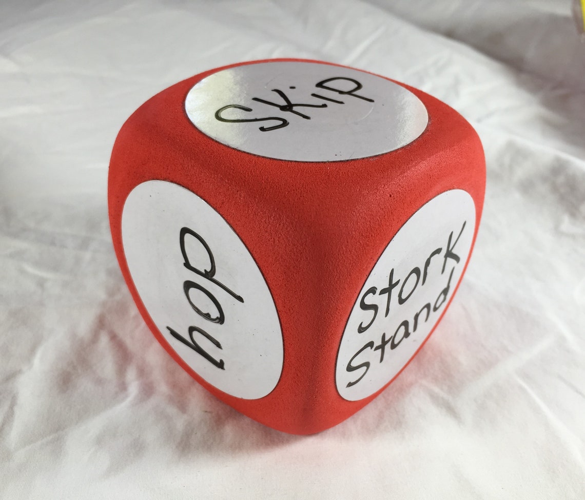 Teaching Tree / Foam DRY ERASE DICE Block / Lot of 2 Yellow / Etsy