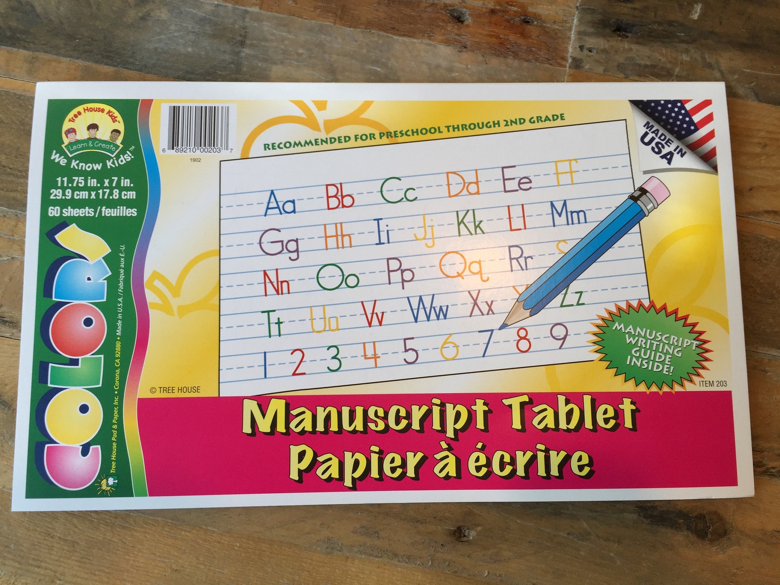 MANUSCRIPT TABLET Lot of 2 Writing Guide Paper PreK Etsy