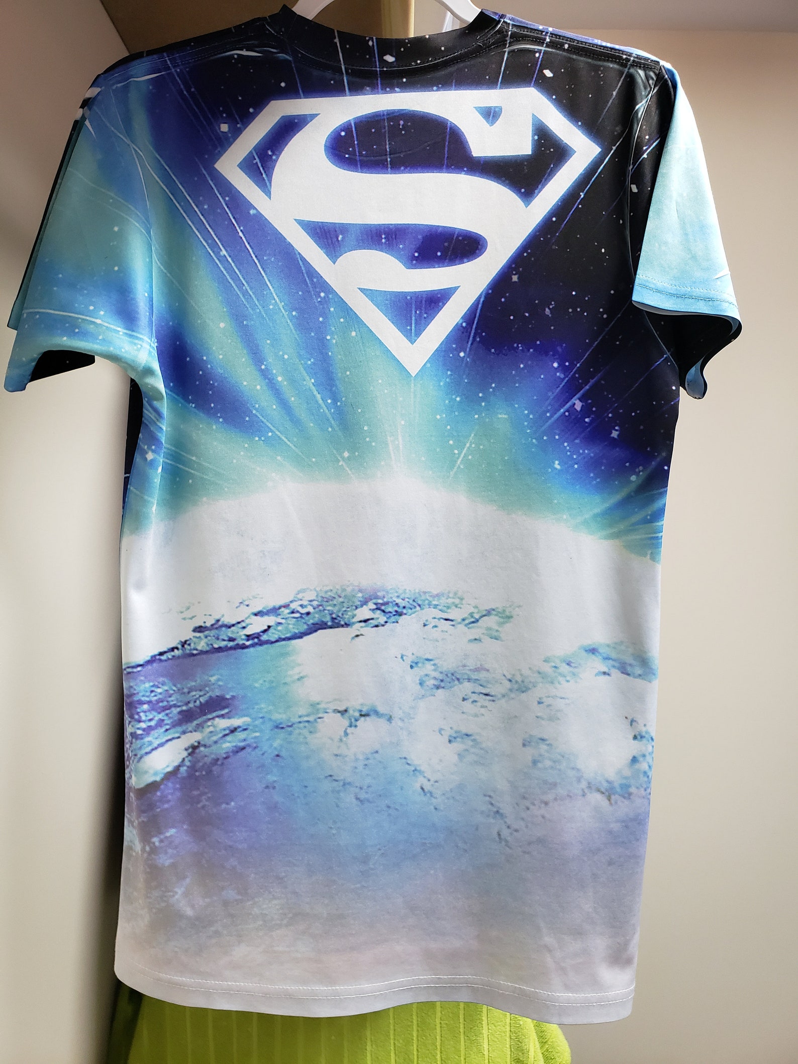 polyester superman shirt