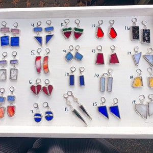 Assorted Stained Glass Earrings (Lead-Free)