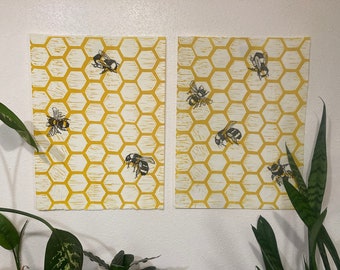 Honey Bee Colony Relief Print