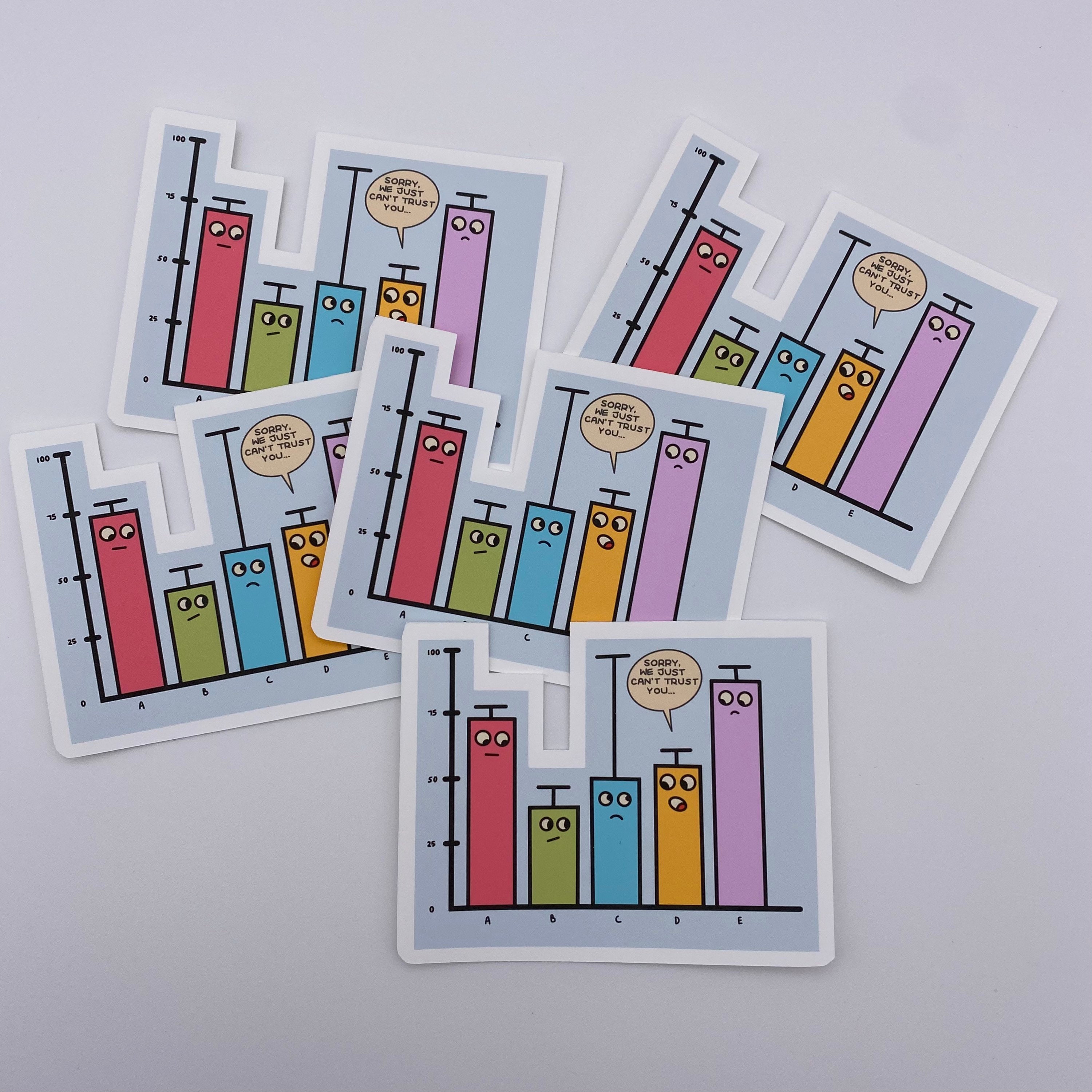 Stats Statistics Puns Sticker Macbook Stickers Laptop Etsy