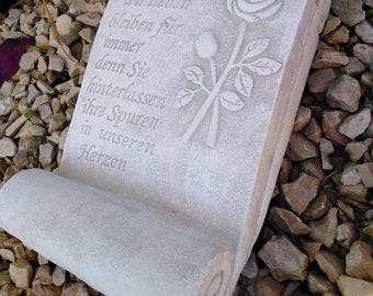 XL Grave Decoration Scroll - People we love - Memorial Stone Grave Decoration