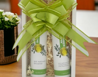 49,98 EUR/l Body Care Gift Set Box Gift box with virgin olive oil body cream / shower gel