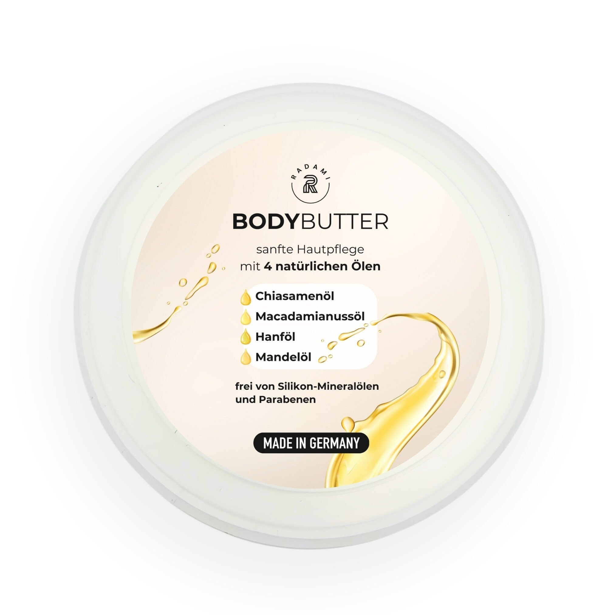 9.99 EUR/100ml Body butter with natural oils Body butter with shea butter and panthenol 150 ml