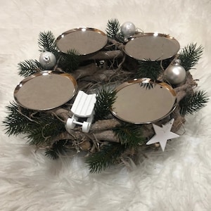 Metal advent wreath