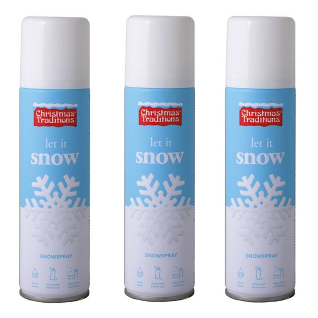3.78 Eur/100ml 3 X 150ml Snow Spray Artificial Snow Spray Snow Etsy