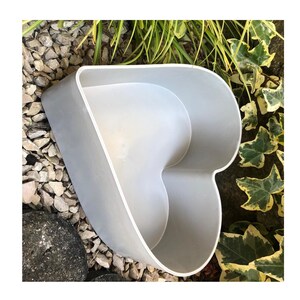 Herz Pflanztopf Pflanzgefäß Pflanzschale Gartendekoration Beton Optik 20cm