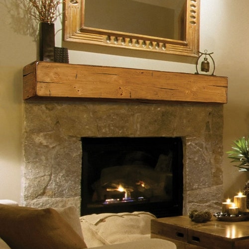 Reclaimed Solid Wood Fireplace Mantels Etsy