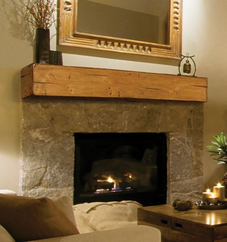 Reclaimed Solid Wood Fireplace Mantels Etsy