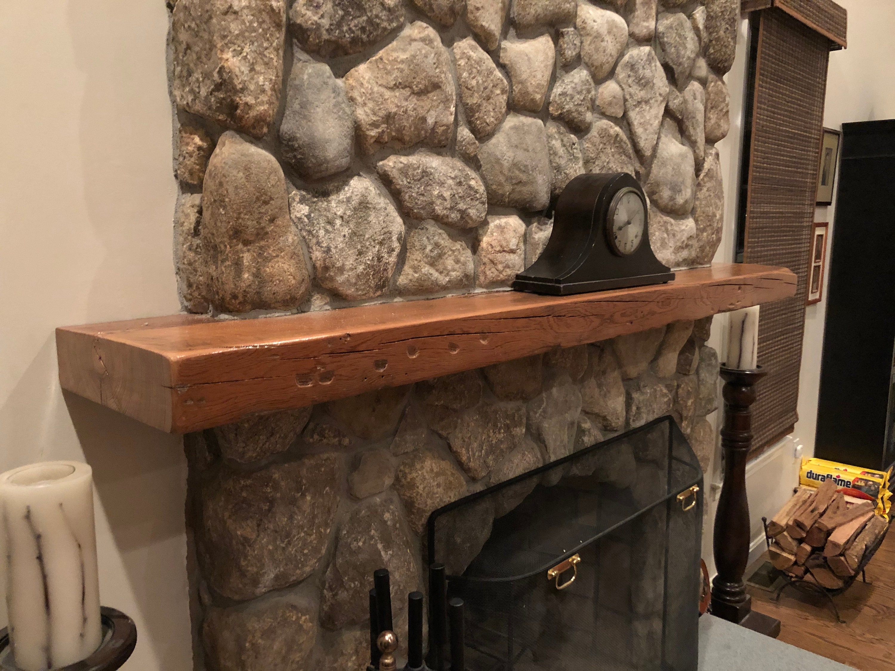 Reclaimed Solid Wood Fireplace Mantels Etsy
