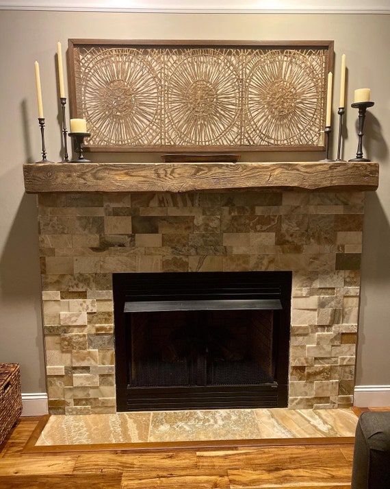 Reclaimed Solid Wood Fireplace Mantels - Etsy Canada