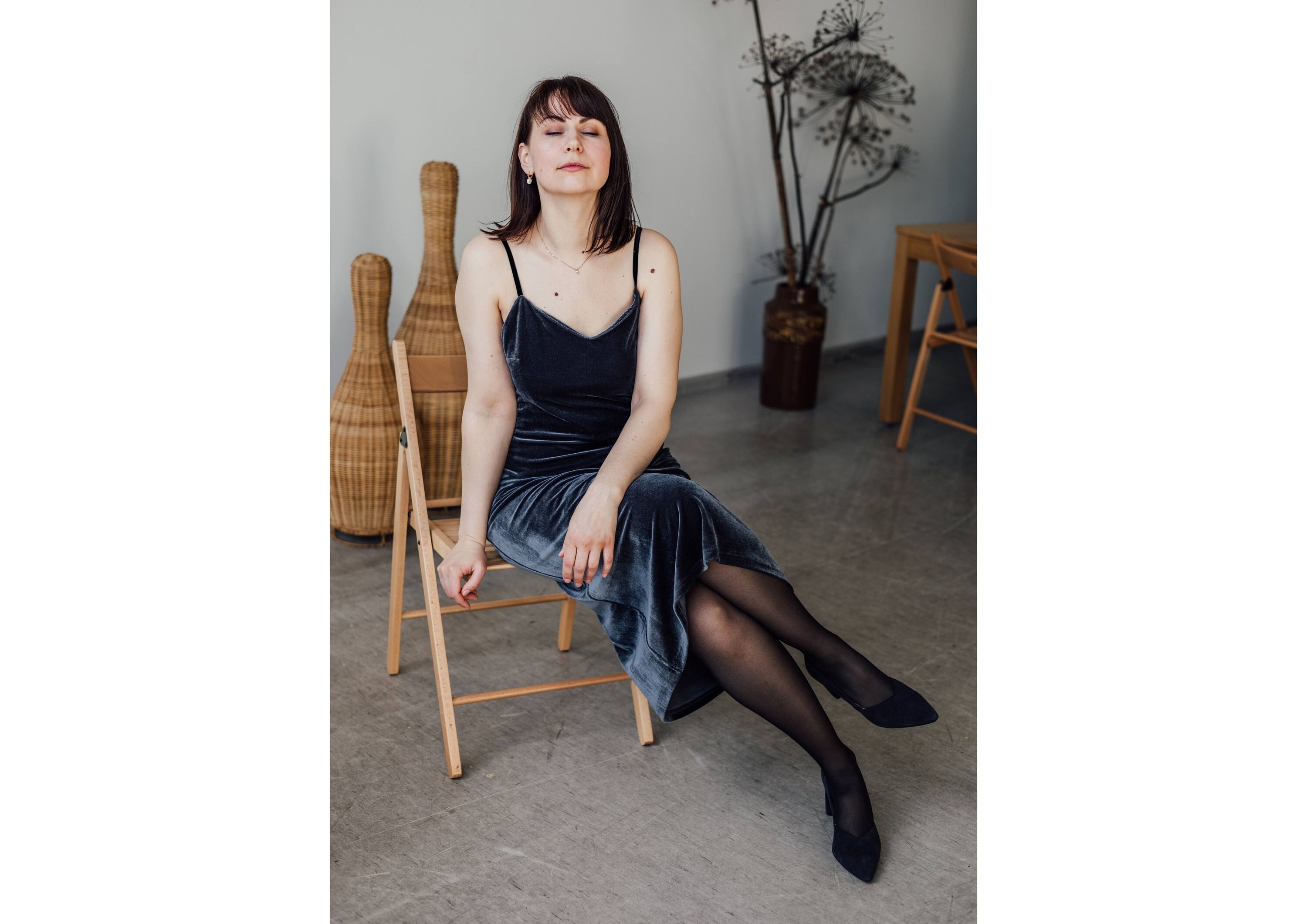 Grey Velvet Slip Dress: V-neck Midi Party Dress - Etsy