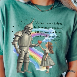 Wizard of Oz Shirt, Tin Man Heart, Wonderful Wizard of Oz Shirt Wizard of Oz Gift Literature Shirt Literary Gift Bookish Shirt L Frank Baum