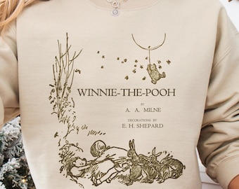 Winnie the Pooh Sweatshirt, Winnie the Pooh, Classic Winnie the Pooh Sweatshirt, Pooh and Friends, Piglet, Tigger, Eeyore Bookish Sweatshirt