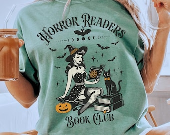 Horror Readers Book Club Shirt, Horror Readers Shirt, Halloween Book Club Shirt, Halloween Book Shirt, Horror Books Tee, Horror Book Lover