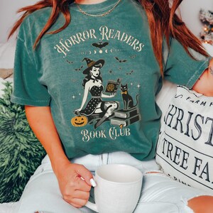 Horror Readers Book Club Shirt, Horror Readers Shirt, Halloween Book Club Shirt, Halloween Book Shirt, Horror Books Tee, Horror Book Lover Blue Spruce