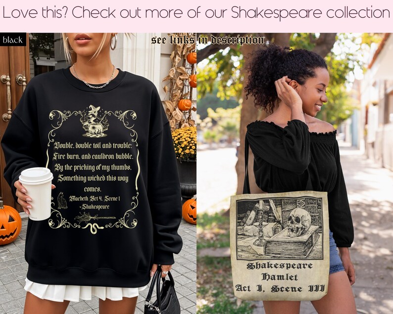 Macbeth Shirt, Shakespeare Shirt, Something Wicked This Way Comes Shirt ...