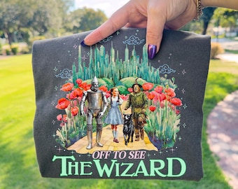 トップス 1992 Wizard of Oz Vintage 1992 Wizard of Oz All Over Print T-shirt - Stanley