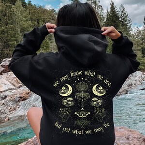 Ophelia Shakespeare Hoodie, Shakespeare Quote Sweatshirt, Moth Hoodie, Mystical Butterfly Hoodie, Celestial Moth Hoodie,  Cottagecore Hoodie