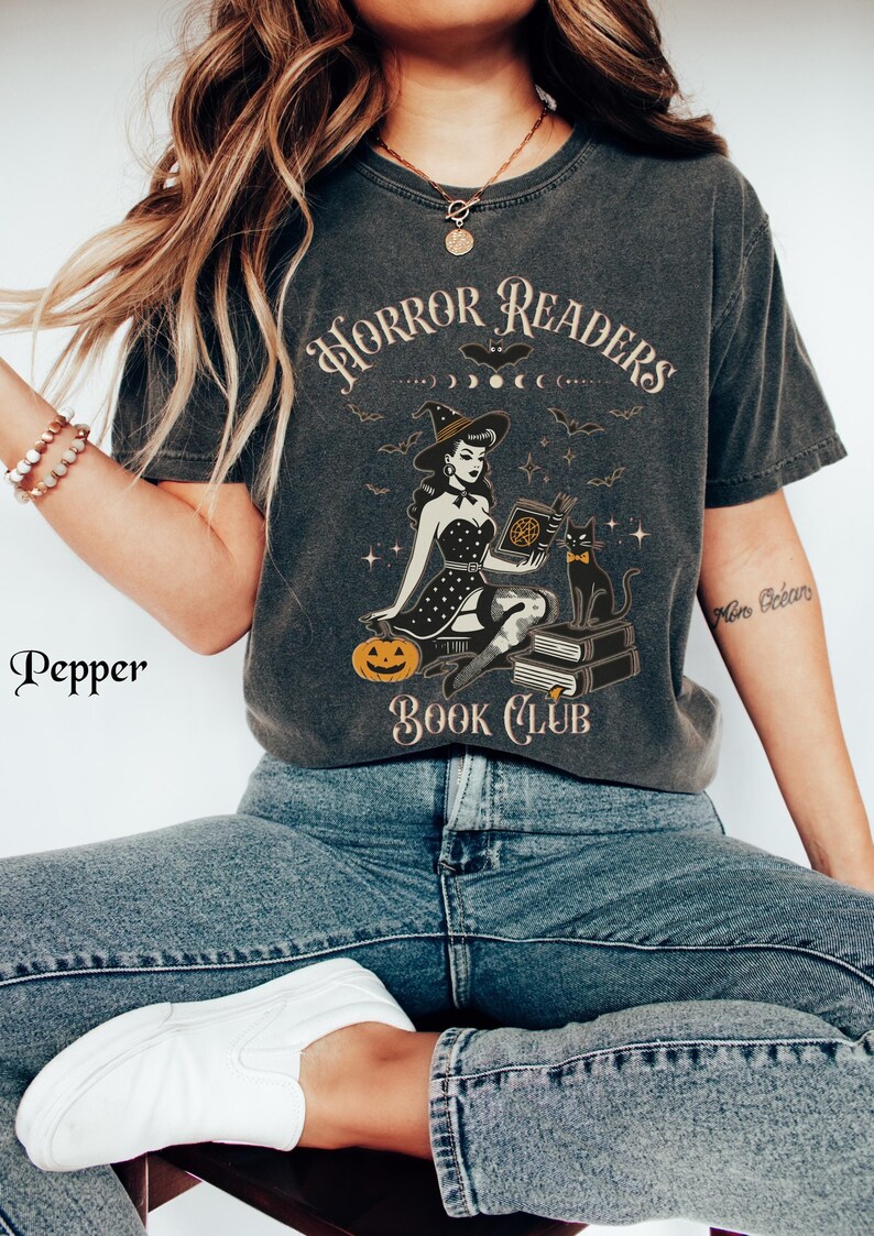 Horror Readers Book Club Shirt, Horror Readers Shirt, Halloween Book Club Shirt, Halloween Book Shirt, Horror Books Tee, Horror Book Lover Pepper