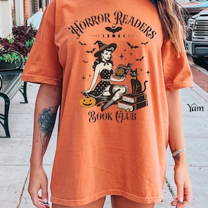 Horror Readers Book Club Shirt, Horror Readers Shirt, Halloween Book Club Shirt, Halloween Book Shirt, Horror Books Tee, Horror Book Lover Yam