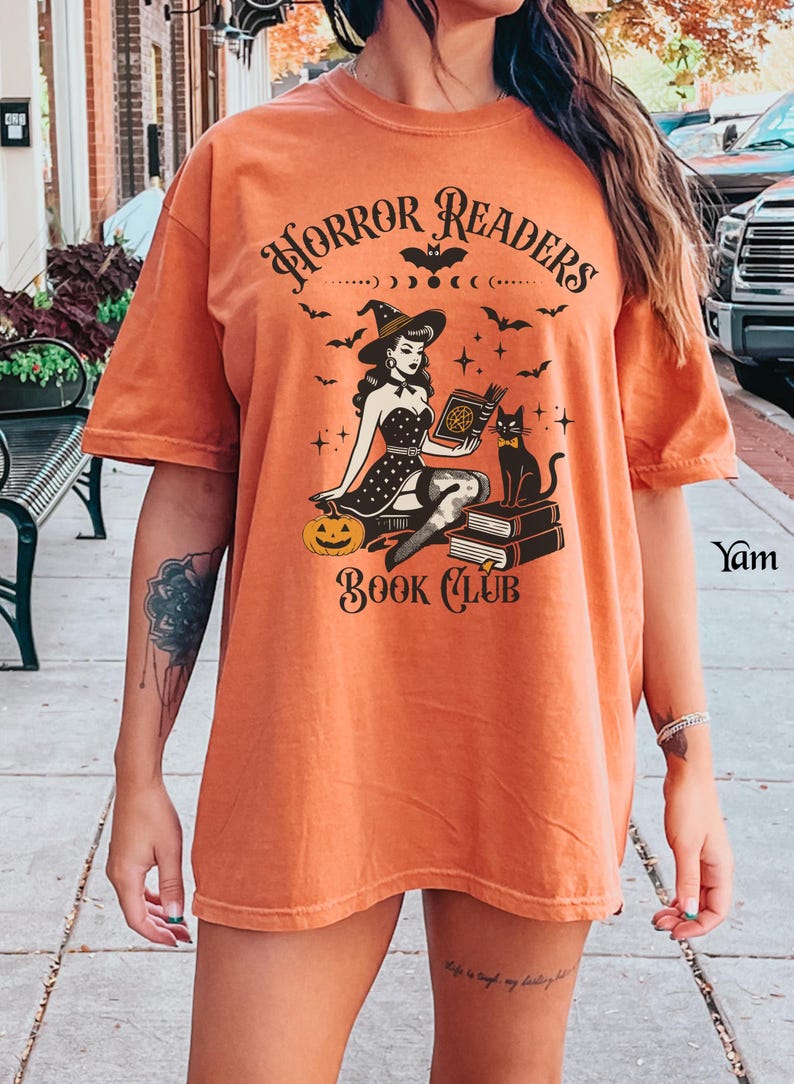 Horror Readers Book Club Shirt, Horror Readers Shirt, Halloween Book Club Shirt, Halloween Book Shirt, Horror Books Tee, Horror Book Lover Yam