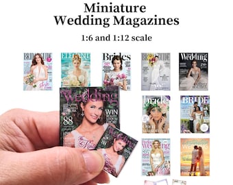 Printable Miniature Wedding Magazine Covers for 1.12 and 1.6 scale