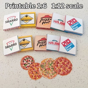 Takeout Pizza Box Miniature