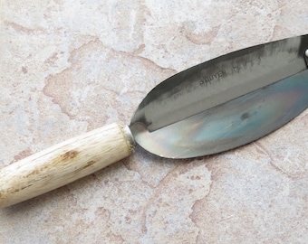 Crude - Extra Large Heavy Duty Asian Peeler Knife - Handmade, Sharp Carbon Steel