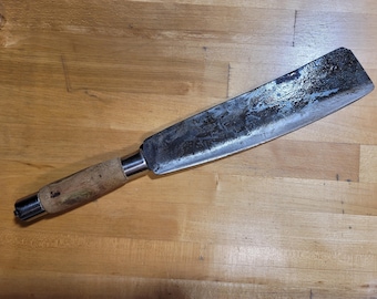 Crude - 11 Inch Carbon Steel Cleaver Machete, 1 lb