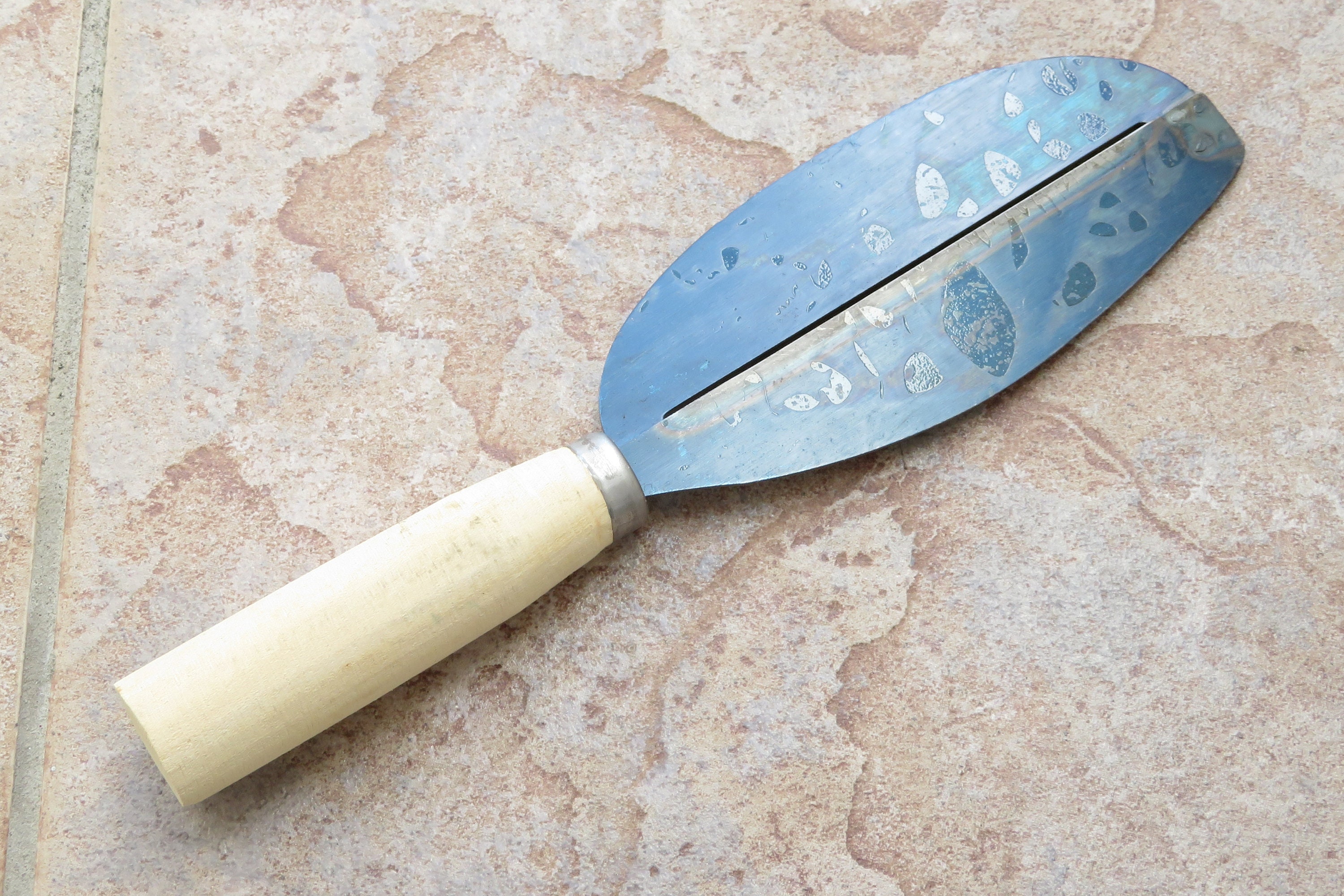 Crude Asian Peeler Knife Super Sharp Carbon Steel Etsy