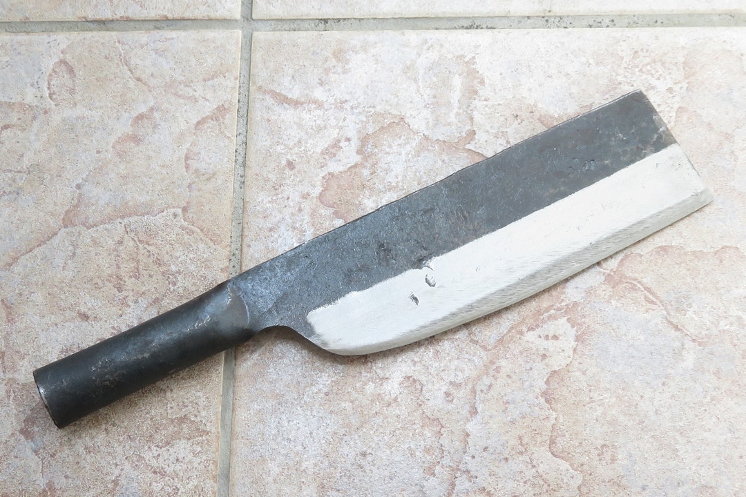 Crude - 9 Inch Steel Handle Carbon Steel Meat Cleaver - 2 LB - Etsy
