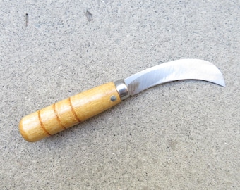 Stainless Chinese Fruit Billhook Pruning Paring Knife, SHARP AND LIGHT