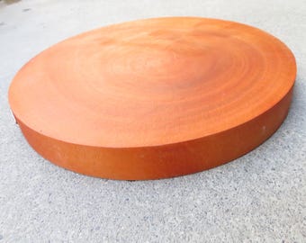12" Inch Solid Wood Butcher Block One Piece End Grain Cutting Board Log Chinese