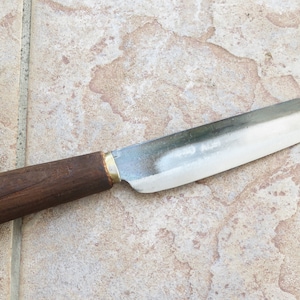Crude - 6 Inch Premium Asian Nakiri Utility Knife Carbon Steel, Handmade