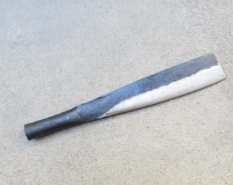 Machete de acero al carbono de 11 pulgadas con mango de acero de primera calidad para exteriores y caza.