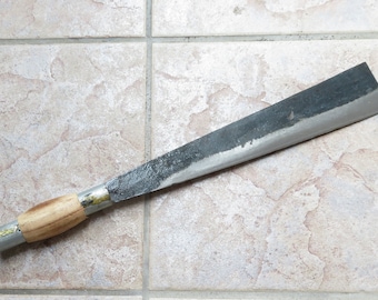 Crude - 10 Inch Carbon Steel Outdoor Brush Clearing Machete Knife , Forged
