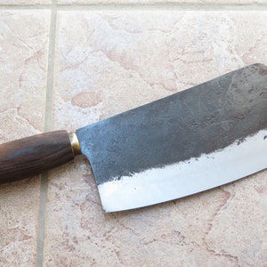 Crude - Premium Chinese Cleaver Vegetable Chef Knife, 8 inch, Carbon Steel