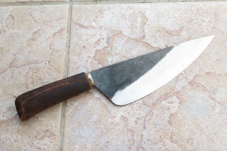 Crude - Premium 8 Inch Asian Carbon Steel Boning Chef Kitchen Knife, Sharp, bild 1