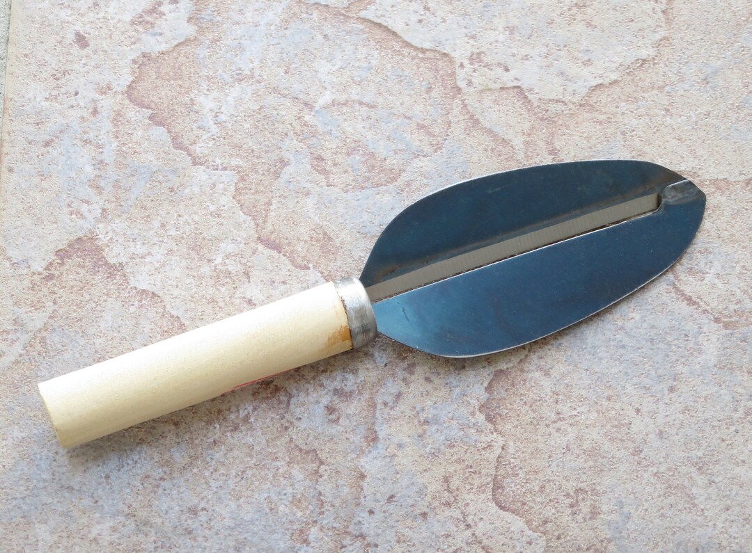 Crude Asian Peeler Knife Super Sharp Carbon Steel Vegetable , Handmade