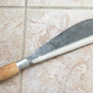 Crude - 9 Inch Round Head Carbon Steel Outdoor Hunting Machete Knife