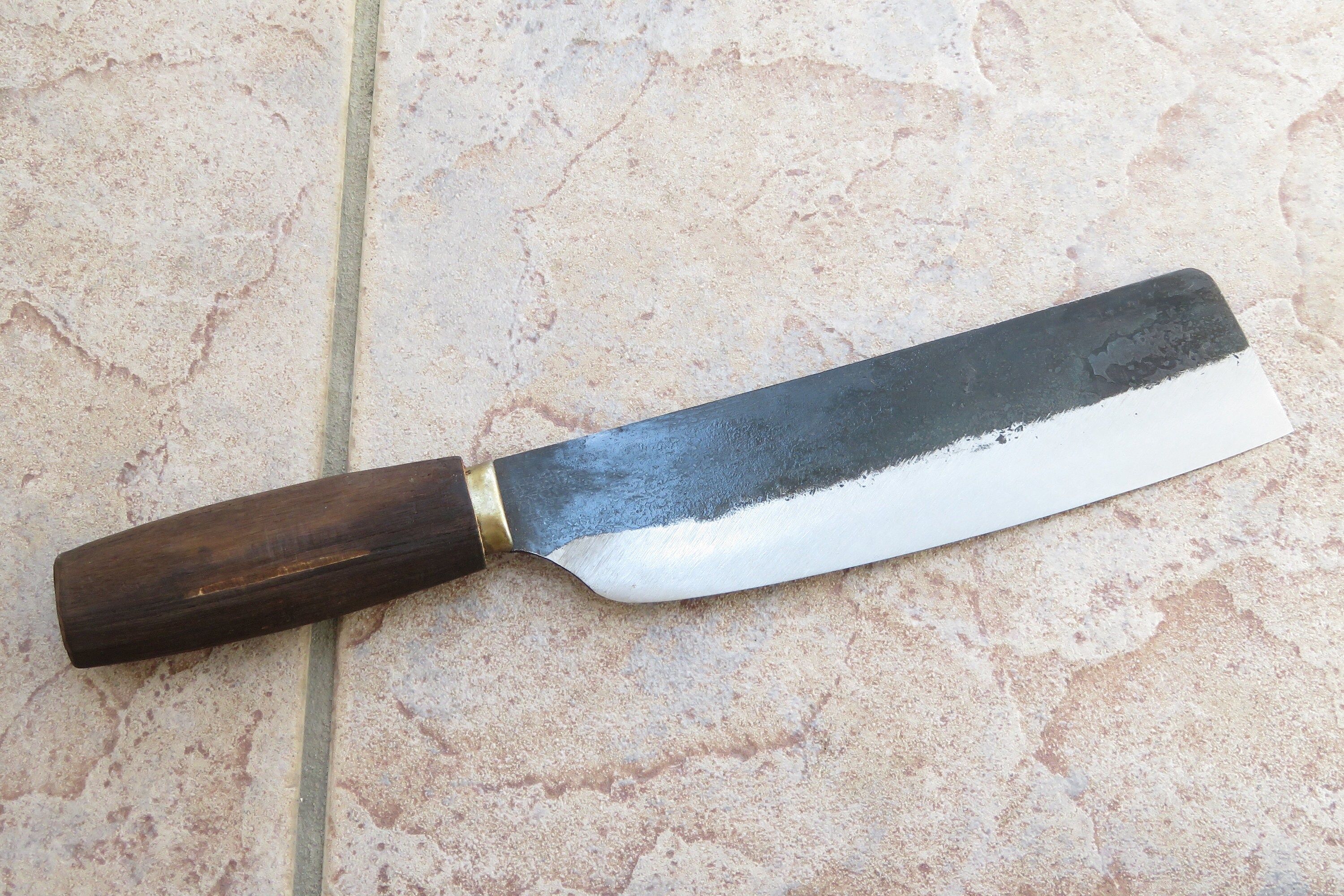 Crude Premium Japanese Nakiri Chef Knife 8 Inch Carbon - Etsy